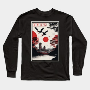 temple, japanese culture v2 Long Sleeve T-Shirt